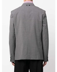 Мужской серый шерстяной пиджак от MSGM