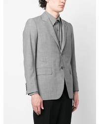 Мужской серый шерстяной пиджак от Auralee