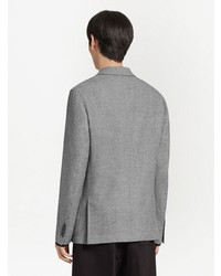 Мужской серый шерстяной пиджак от Zegna
