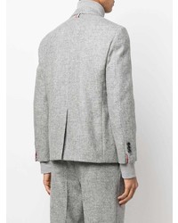 Мужской серый шерстяной пиджак от Thom Browne