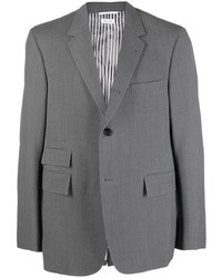 Мужской серый шерстяной пиджак от Thom Browne