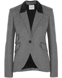 Женский серый шерстяной пиджак от Tod's