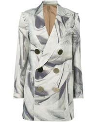 Женский серый шерстяной пиджак от Undercover