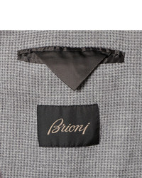 Мужской серый шерстяной пиджак от Brioni