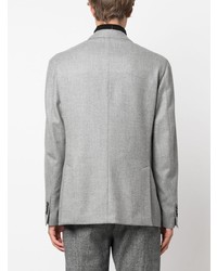 Мужской серый шерстяной пиджак от Luigi Bianchi Mantova