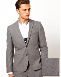Мужской серый шерстяной пиджак от Vito