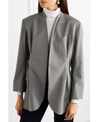 Женский серый шерстяной пиджак от Totême