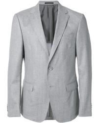 Мужской серый шерстяной пиджак от Z Zegna