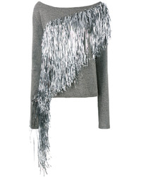 Женский серый шерстяной свитер от A.F.Vandevorst