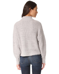 Женский серый шерстяной свитер от Rebecca Minkoff