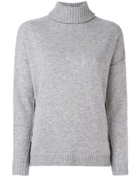 Женский серый шерстяной свитер от Allude
