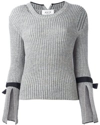 Женский серый шерстяной свитер от Aviu