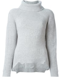 Женский серый шерстяной свитер от Blugirl