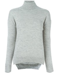 Женский серый шерстяной свитер от Cédric Charlier