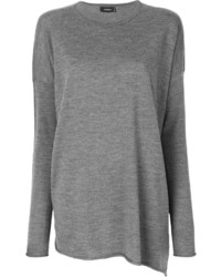 Женский серый шерстяной свитер от Cividini