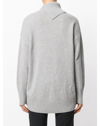 Женский серый шерстяной свитер от Joseph