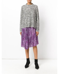 Женский серый шерстяной свитер от Christian Wijnants