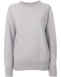 Женский серый шерстяной свитер от Laneus