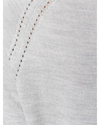 Женский серый шерстяной свитер от Twin-Set