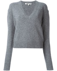 Женский серый шерстяной свитер от McQ by Alexander McQueen