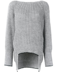 Женский серый шерстяной свитер от Nude