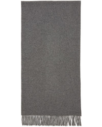 Мужской серый шерстяной шарф от Acne Studios