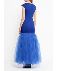 Синее вечернее платье от Be In