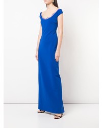 Синее вечернее платье от Cushnie