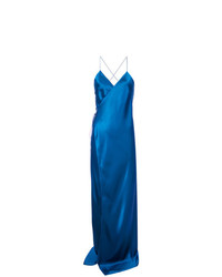 Синее вечернее платье от Michelle Mason