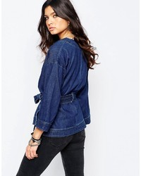 Синее джинсовое кимоно от Noisy May