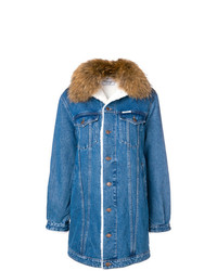 Женское синее джинсовое пальто от Forte Dei Marmi Couture