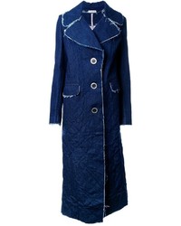 Женское синее джинсовое пальто от Natasha Zinko