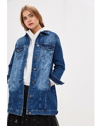 Женское синее джинсовое пальто от Whitney