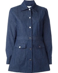 Женское синее джинсовое пальто от Wood Wood