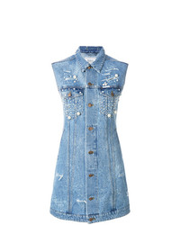 Синее джинсовое платье-рубашка от Forte Dei Marmi Couture
