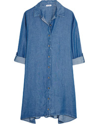 Синее джинсовое платье-рубашка от Splendid