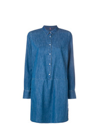 Синее джинсовое платье-рубашка от Tommy Jeans