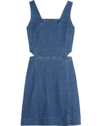 Синее джинсовое платье с вырезом от Madewell