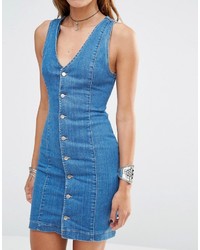 Синее джинсовое платье от Missguided