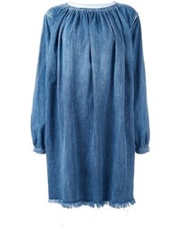 Синее джинсовое платье от Chloé