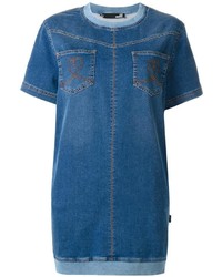 Синее джинсовое повседневное платье от Love Moschino