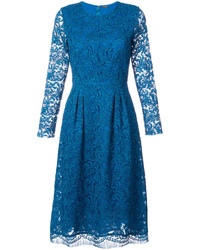 Синее кружевное платье от ADAM by Adam Lippes