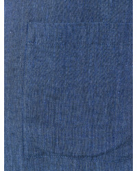 Синее льняное платье-макси от Eleventy