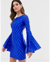 Синее облегающее платье от City Goddess