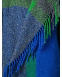 Женское синее пальто в шотландскую клетку от Jc De Castelbajac Vintage