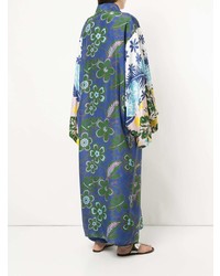 Женское синее пальто дастер от Michel Klein