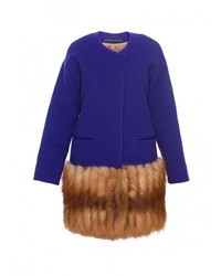 Женское синее пальто от Anastasya Barsukova