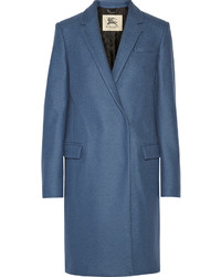 Женское синее пальто от Burberry