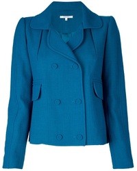 Женское синее пальто от Carven