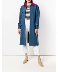 Женское синее пальто от Chanel Vintage